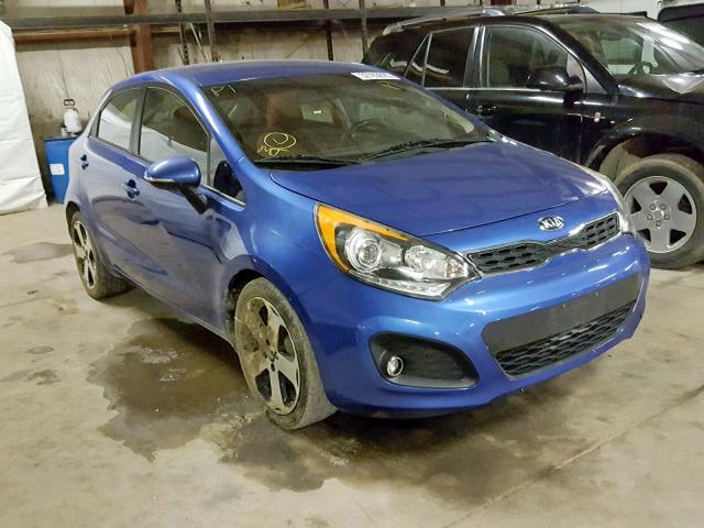 KNADN5A33D6153058 - 2013 KIA RIO EX BLUE photo 1