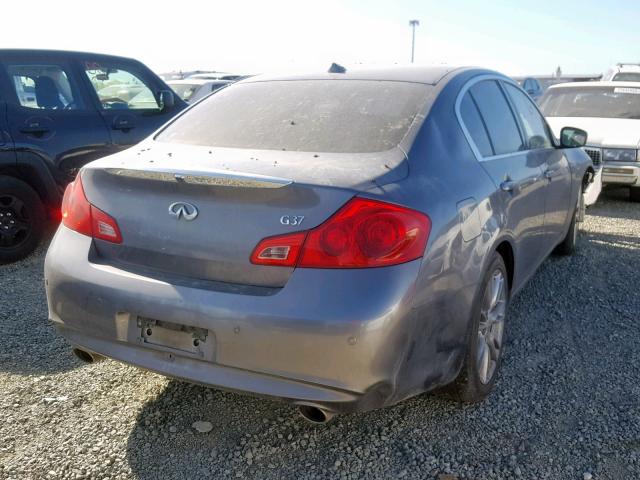 JN1CV6AP2CM936067 - 2012 INFINITI G37 BASE GRAY photo 4