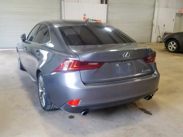 JTHBF1D28E5034625 - 2014 LEXUS IS 250 GRAY photo 3