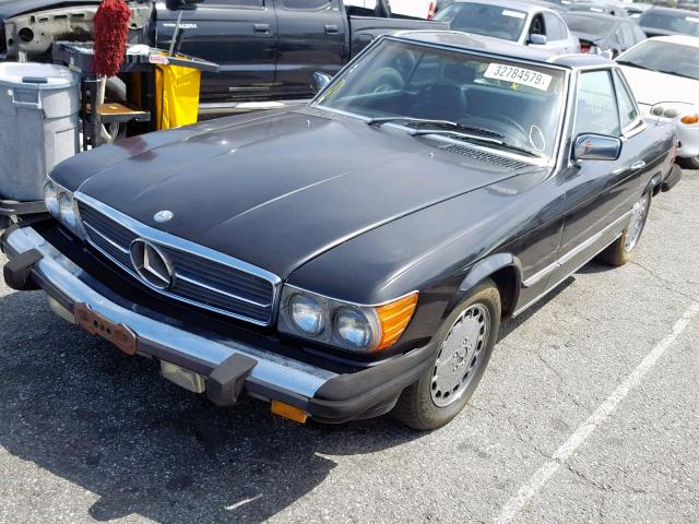 WDBBA45A4BB002564 - 1981 MERCEDES-BENZ 380 SL BLACK photo 2