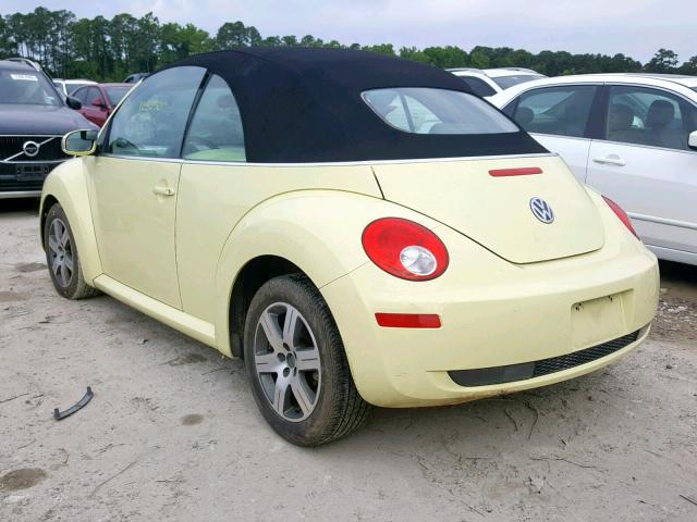 3VWRF31Y16M321978 - 2006 VOLKSWAGEN NEW BEETLE 黄色 照片 3