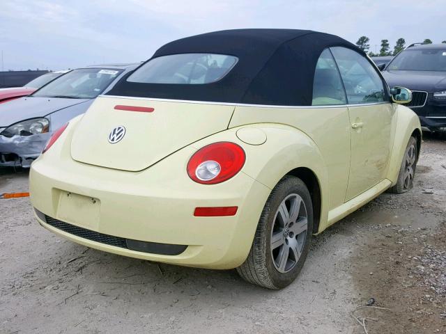 3VWRF31Y16M321978 - 2006 VOLKSWAGEN NEW BEETLE 黄色 照片 4