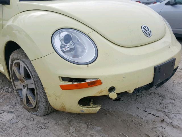 3VWRF31Y16M321978 - 2006 VOLKSWAGEN NEW BEETLE 黄色 照片 9