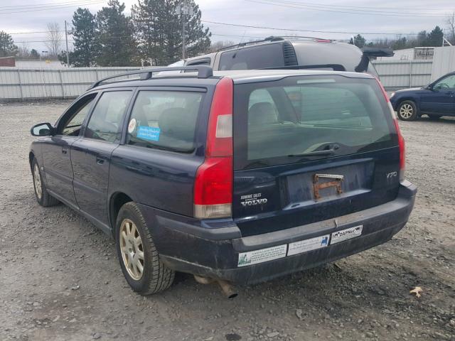 YV1SW61R411122423 - 2001 VOLVO V70 BLUE photo 3