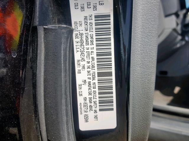 1J8HH48N67C642145 - 2007 JEEP COMMANDER 黑色 照片 10