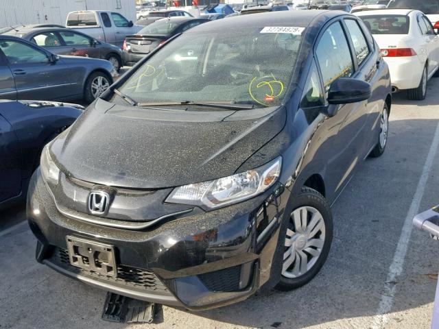 3HGGK5H54FM758873 - 2015 HONDA FIT LX BLACK photo 2