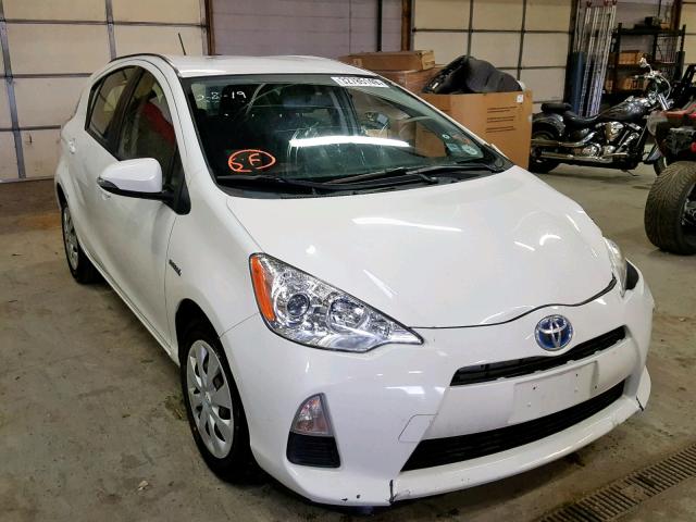 JTDKDTB35D1057364 - 2013 TOYOTA PRIUS C WHITE photo 1