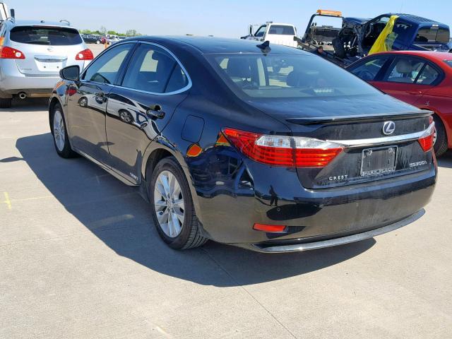 JTHBW1GG1D2010433 - 2013 LEXUS ES 300H BLACK photo 3