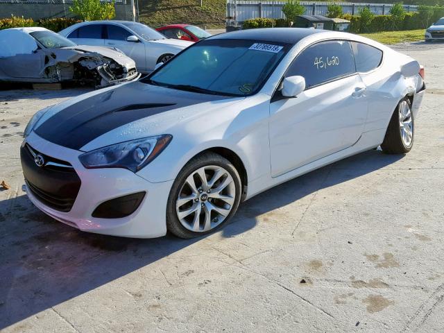 KMHHT6KD5DU088633 - 2013 HYUNDAI GENESIS CO WHITE photo 2