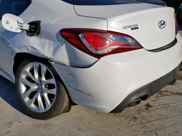 KMHHT6KD5DU088633 - 2013 HYUNDAI GENESIS CO WHITE photo 9