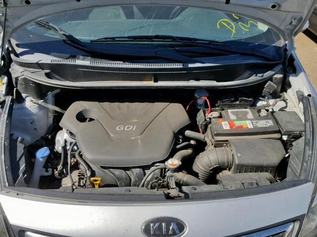 KNADN4A31D6104970 - 2013 KIA RIO EX SILVER photo 7