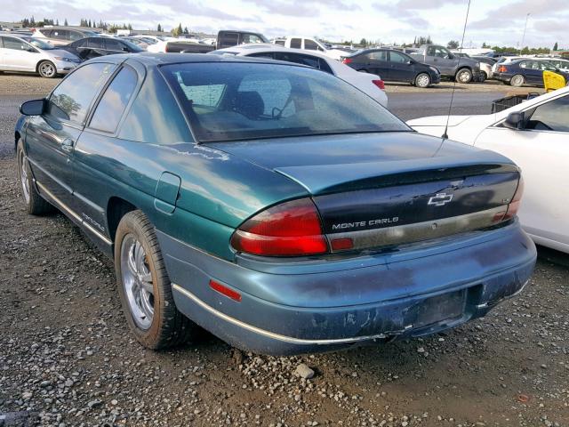 2G1WW12M6W9225299 - 1998 CHEVROLET MONTE CARL GREEN photo 3