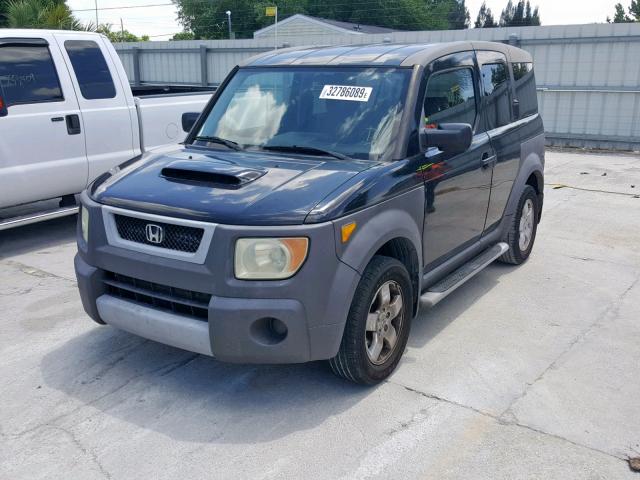 5J6YH17564L003681 - 2004 HONDA ELEMENT EX BLACK photo 2