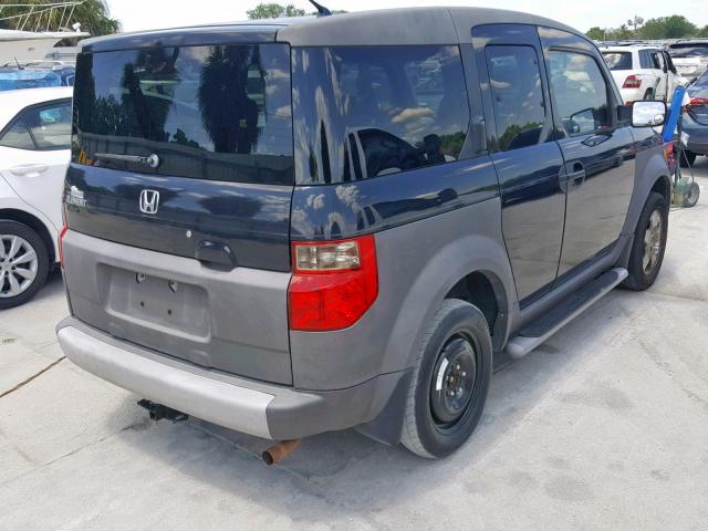 5J6YH17564L003681 - 2004 HONDA ELEMENT EX BLACK photo 4