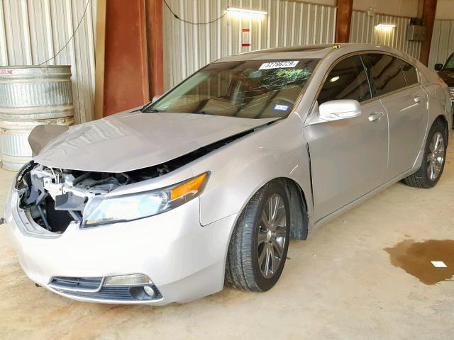 19UUA8F39EA004419 - 2014 ACURA TL SE SILVER photo 2