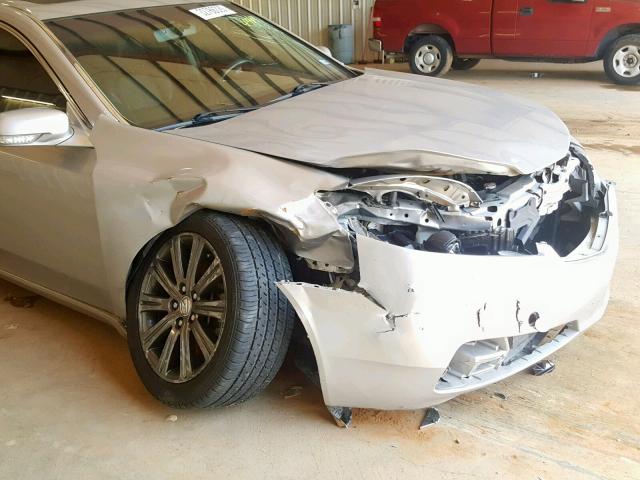 19UUA8F39EA004419 - 2014 ACURA TL SE SILVER photo 9