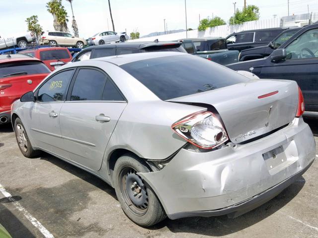 1G2ZF58B474229989 - 2007 PONTIAC G6 VALUE L SILVER photo 3