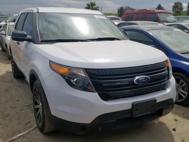 1FM5K8AR9EGB79984 - 2014 FORD EXPLORER P WHITE photo 1