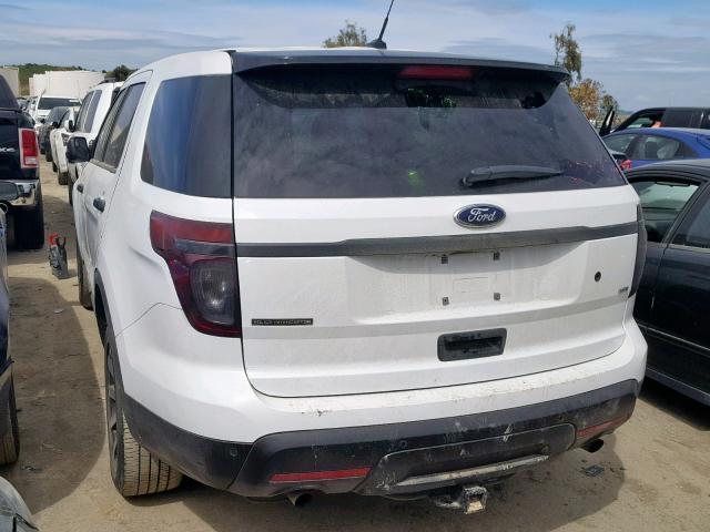 1FM5K8AR9EGB79984 - 2014 FORD EXPLORER P WHITE photo 3