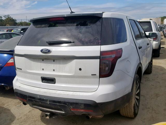 1FM5K8AR9EGB79984 - 2014 FORD EXPLORER P WHITE photo 4