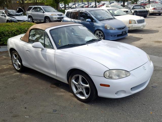 JM1NB353210212033 - 2001 MAZDA MX-5 MIATA WHITE photo 1