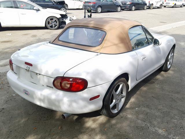 JM1NB353210212033 - 2001 MAZDA MX-5 MIATA WHITE photo 4