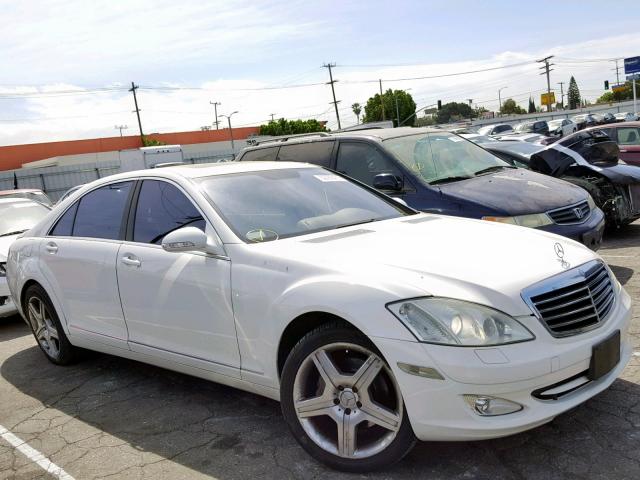 WDDNG71X87A053609 - 2007 MERCEDES-BENZ S 550 WHITE photo 1