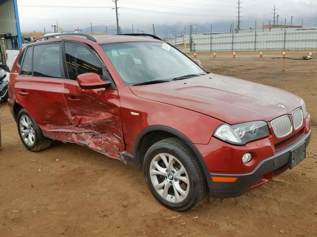 WBXPC9C41AWJ34946 - 2010 BMW X3 XDRIVE3 RED photo 1