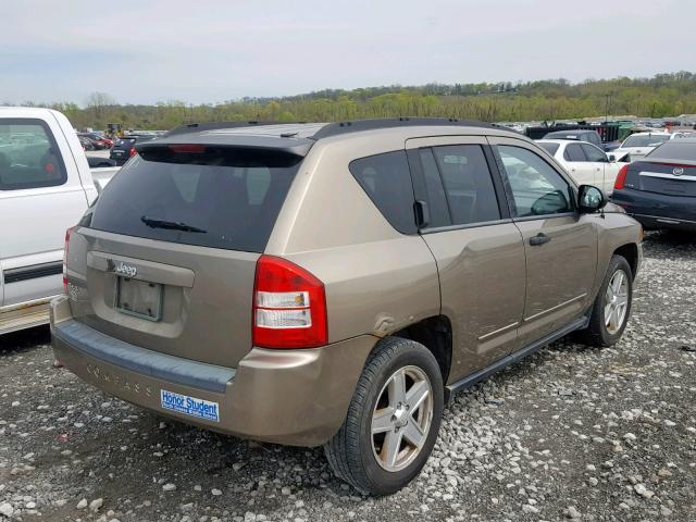 1J8FF47W38D663294 - 2008 JEEP COMPASS SP GREEN photo 4