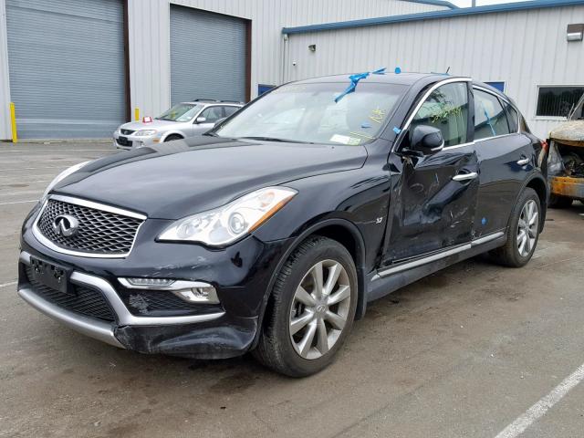 JN1BJ0RR8HM406168 - 2017 INFINITI QX50 BLACK photo 2