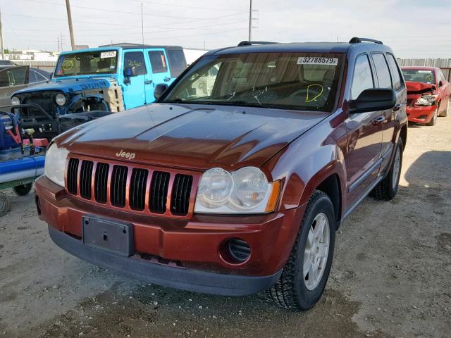 1J8GR48K37C569203 - 2007 JEEP GRAND CHER RED photo 2