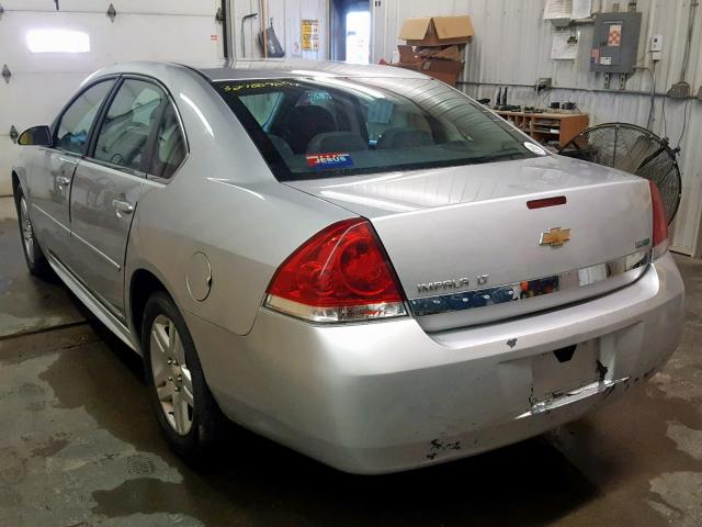 2G1WB5EK6A1255553 - 2010 CHEVROLET IMPALA LT SILVER photo 3