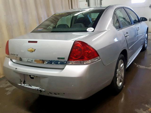 2G1WB5EK6A1255553 - 2010 CHEVROLET IMPALA LT SILVER photo 4