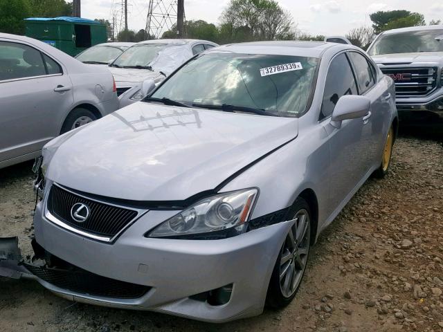 JTHBK262282068323 - 2008 LEXUS IS 250 SILVER photo 2