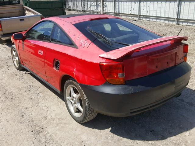 JTDDY32T6Y0012765 - 2000 TOYOTA CELICA RED photo 3