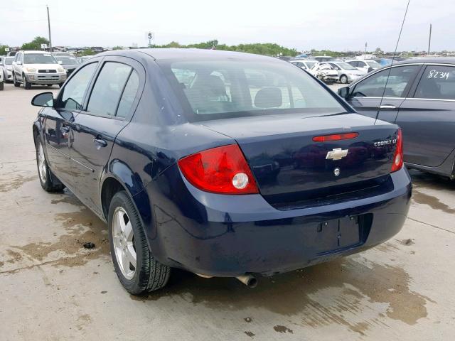 1G1AF5F57A7181652 - 2010 CHEVROLET COBALT 2LT BLUE photo 3