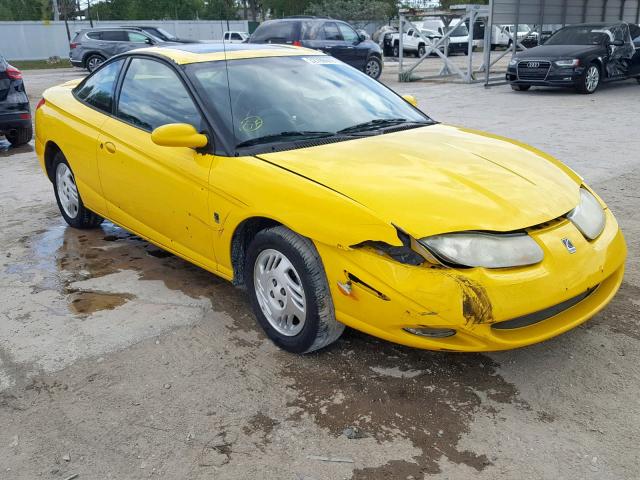 1G8ZR12751Z104262 - 2001 SATURN SC2 YELLOW photo 1