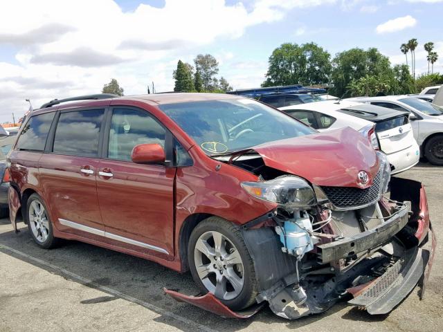 5TDXK3DC1DS402868 - 2013 TOYOTA SIENNA SPO BURGUNDY photo 1