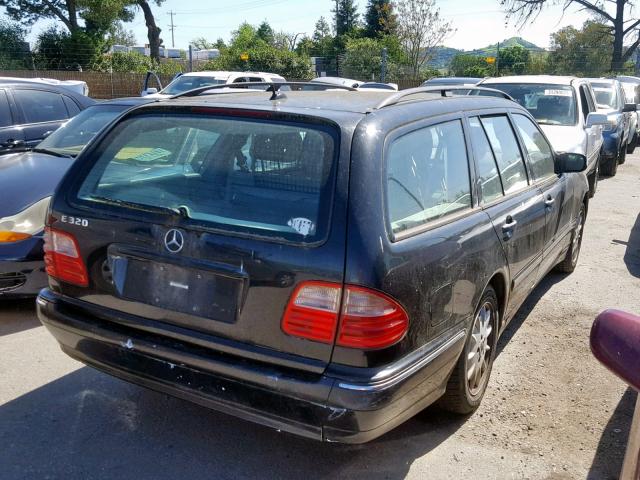 WDBJH65J62B393963 - 2002 MERCEDES-BENZ E 320 BLACK photo 4