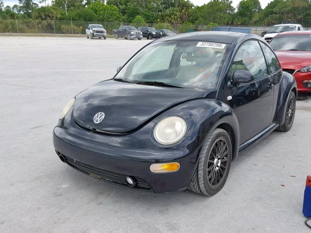 3VWCS21C11M403055 - 2001 VOLKSWAGEN NEW BEETLE Schwarz Foto 2