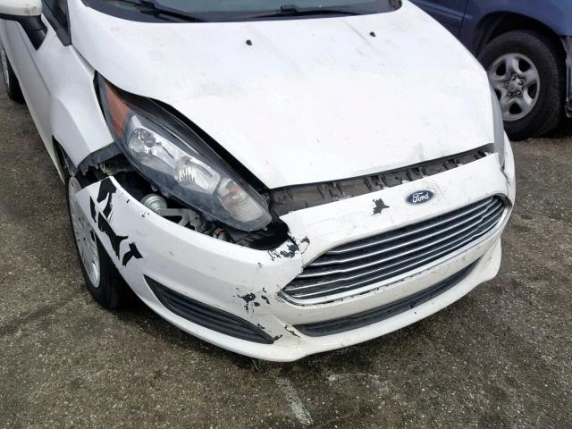 3FADP4TJ3GM170147 - 2016 FORD FIESTA S WHITE photo 9