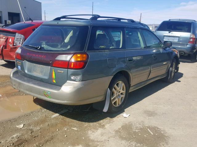 4S3BH686617628523 - 2001 SUBARU LEGACY OUT GREEN photo 4