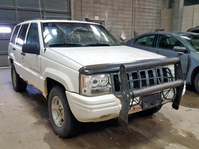 1J4GZ48Y0WC253990 - 1998 JEEP GRAND CHER WHITE photo 1