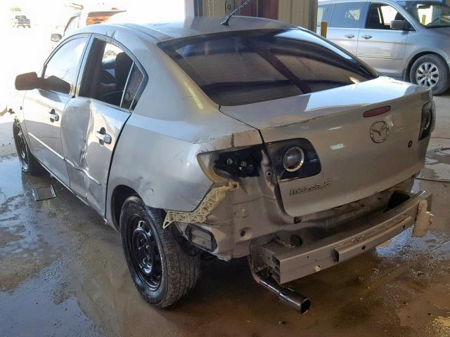 JM1BK12F571642843 - 2007 MAZDA 3 I SILVER photo 3