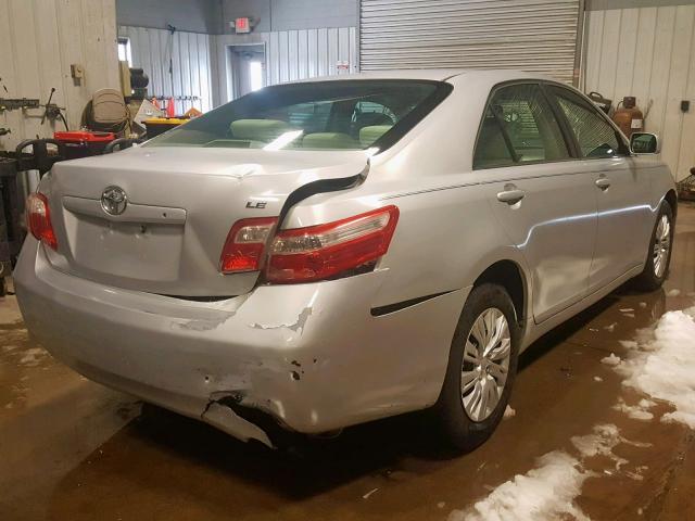 4T1BE46K37U171821 - 2007 TOYOTA CAMRY NEW SILVER photo 4