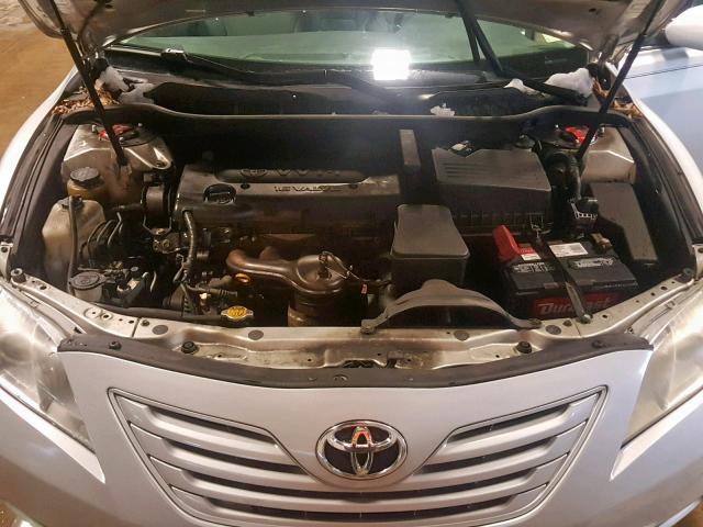 4T1BE46K37U171821 - 2007 TOYOTA CAMRY NEW SILVER photo 7