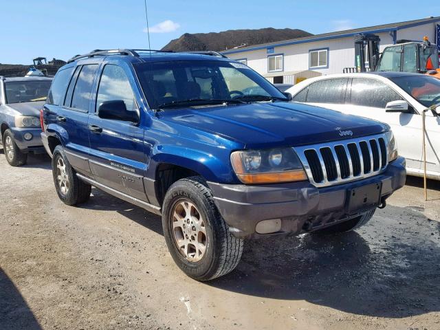 1J4GW48N71C626613 - 2001 JEEP GRAND CHER BLUE photo 1