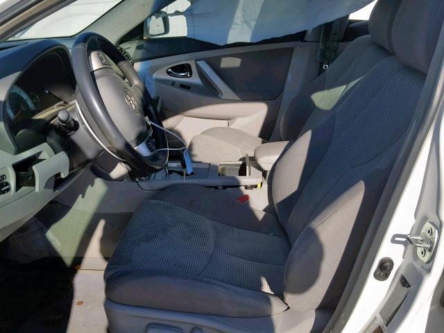 4T1BE46K59U868121 - 2009 TOYOTA CAMRY BASE WHITE photo 5