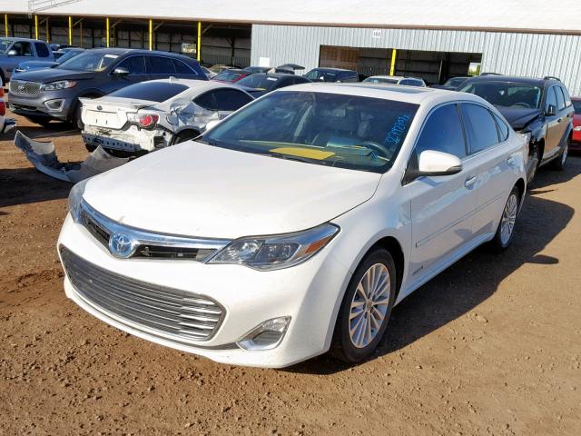 4T1BD1EB5DU003614 - 2013 TOYOTA AVALON HYB WHITE photo 2