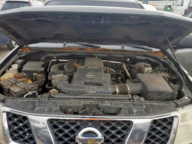 1N6AD09U57C403167 - 2007 NISSAN FRONTIER C GRAY photo 7